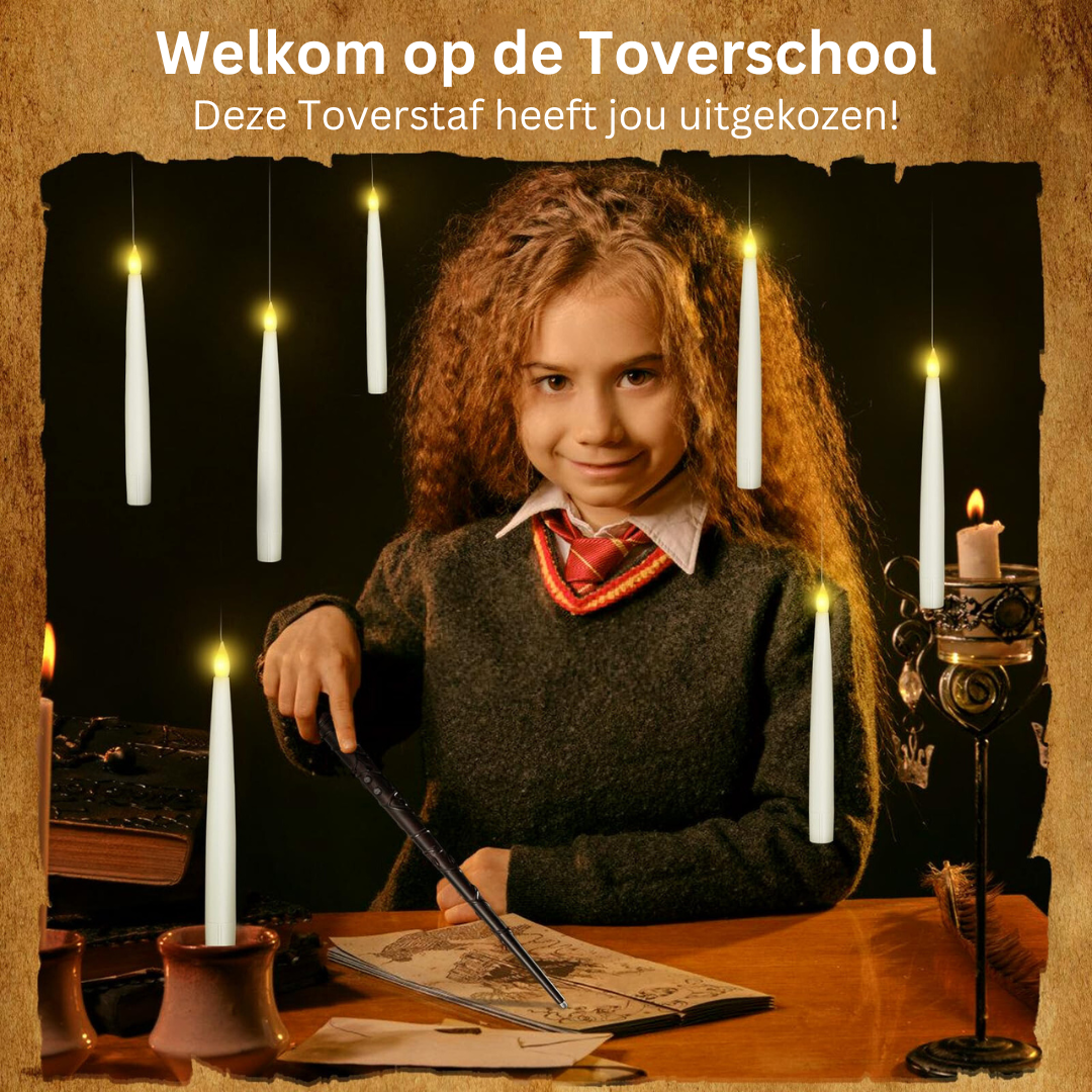 LED Vlamloze Kaarsen met Toverstaf Afstandsbediening – Veilige Sfeerverlichting voor Feesten en Thuis | Sansoti
