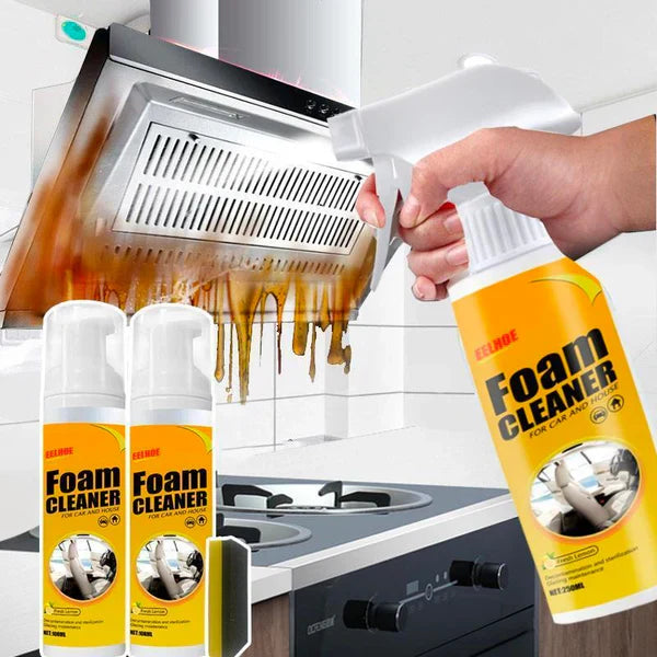 Allesreiniger Schuimspray 150ml – Effectieve Vlekverwijderaar voor Huis & Auto met Citroengeur | Sansoti