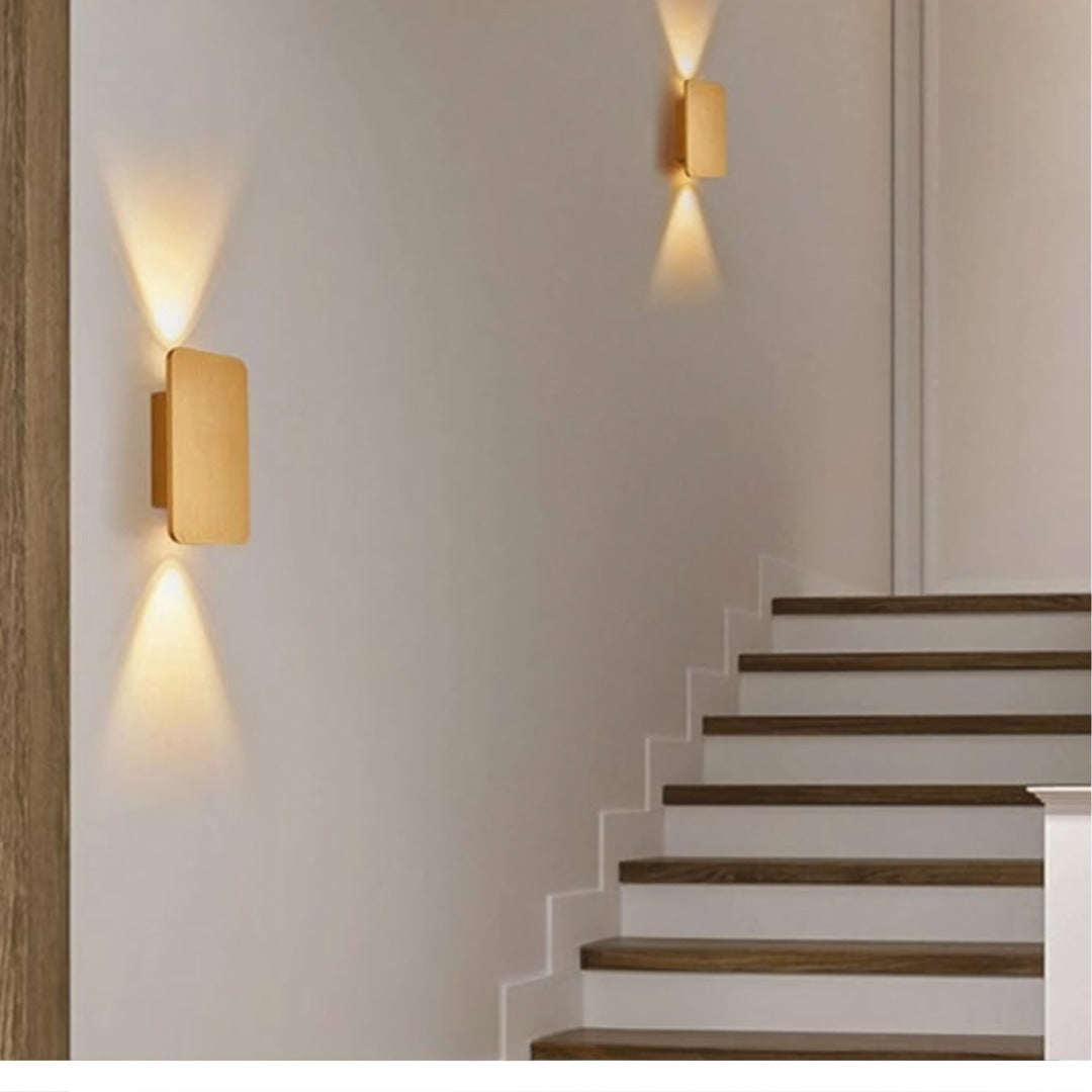 Wandlamp LED Houtlook Sfeerlicht Modern Design Slaapkamer Hal Woonkamer Accentverlichting Warm Licht | Sansoti