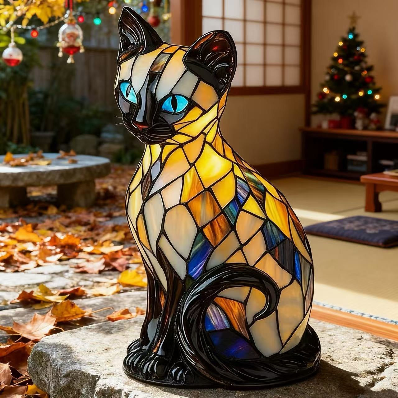 Handgemaakte Kattenverlichting Warm Licht Decoratieve Tafellamp Sfeerverlichting Dierendesign Nachtkastje Slaapkamer Woonkamer Geschenk Kattenliefhebber | Sansoti