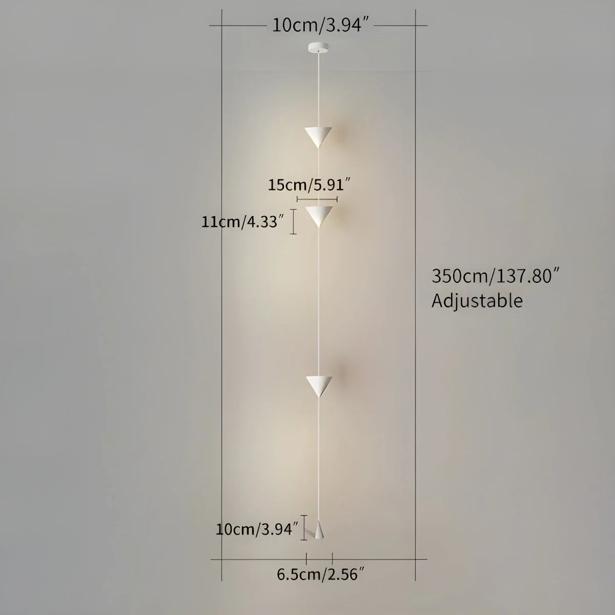Vloer Tot Plafond Lamp LED 3,5 Meter Verstelbaar Woonkamer Slaapkamer Minimalistische Staande Designlamp Accentverlichting Thuiskantoor | Sansoti