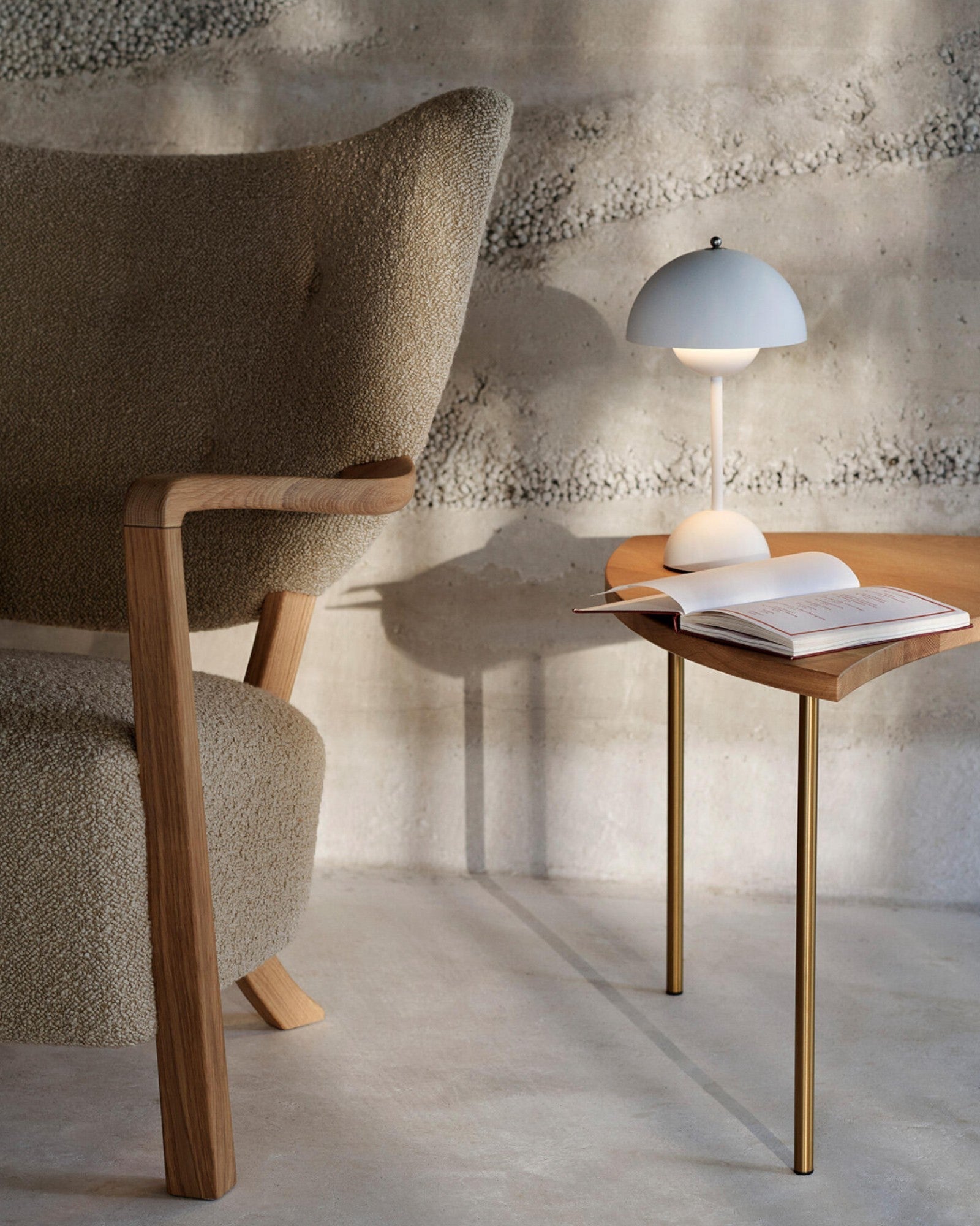 Tafellamp LED Metaal 28cm Grijs Dimbaar Bureau Nachtkast Scandinavisch Design Lamp Modern Minimalistisch | Sansoti