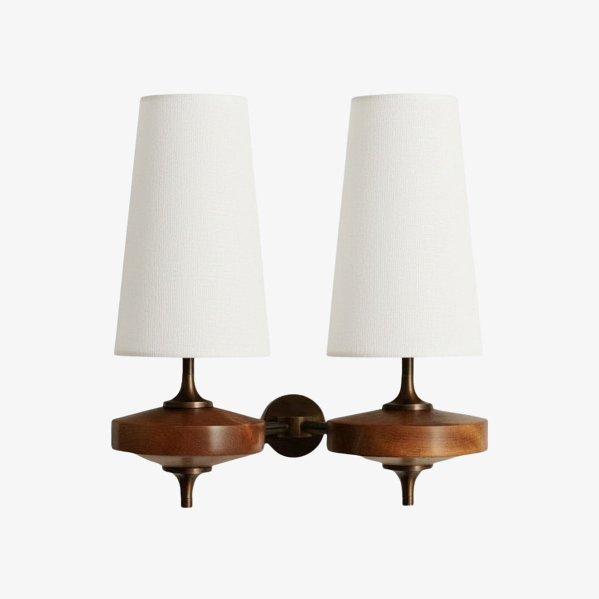 Retro Wandlamp met Stoffen Kap – Vintage Verlichting voor Slaapkamer | Sansoti