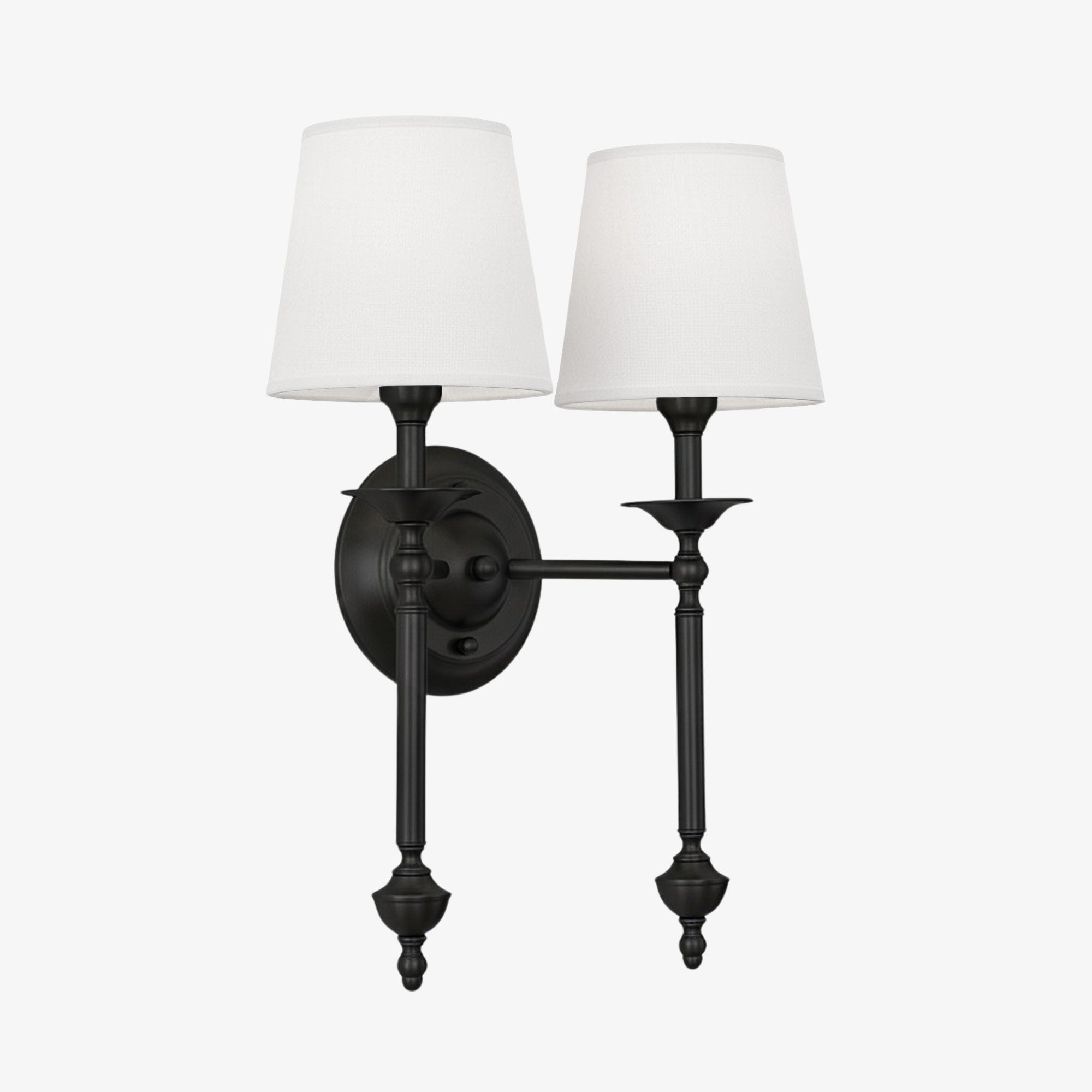 Stoffen Wandlamp met Vintage Koperen Afwerking – Sfeervolle Verlichting voor Hal, Slaapkamer en Woonkamer | Sansoti