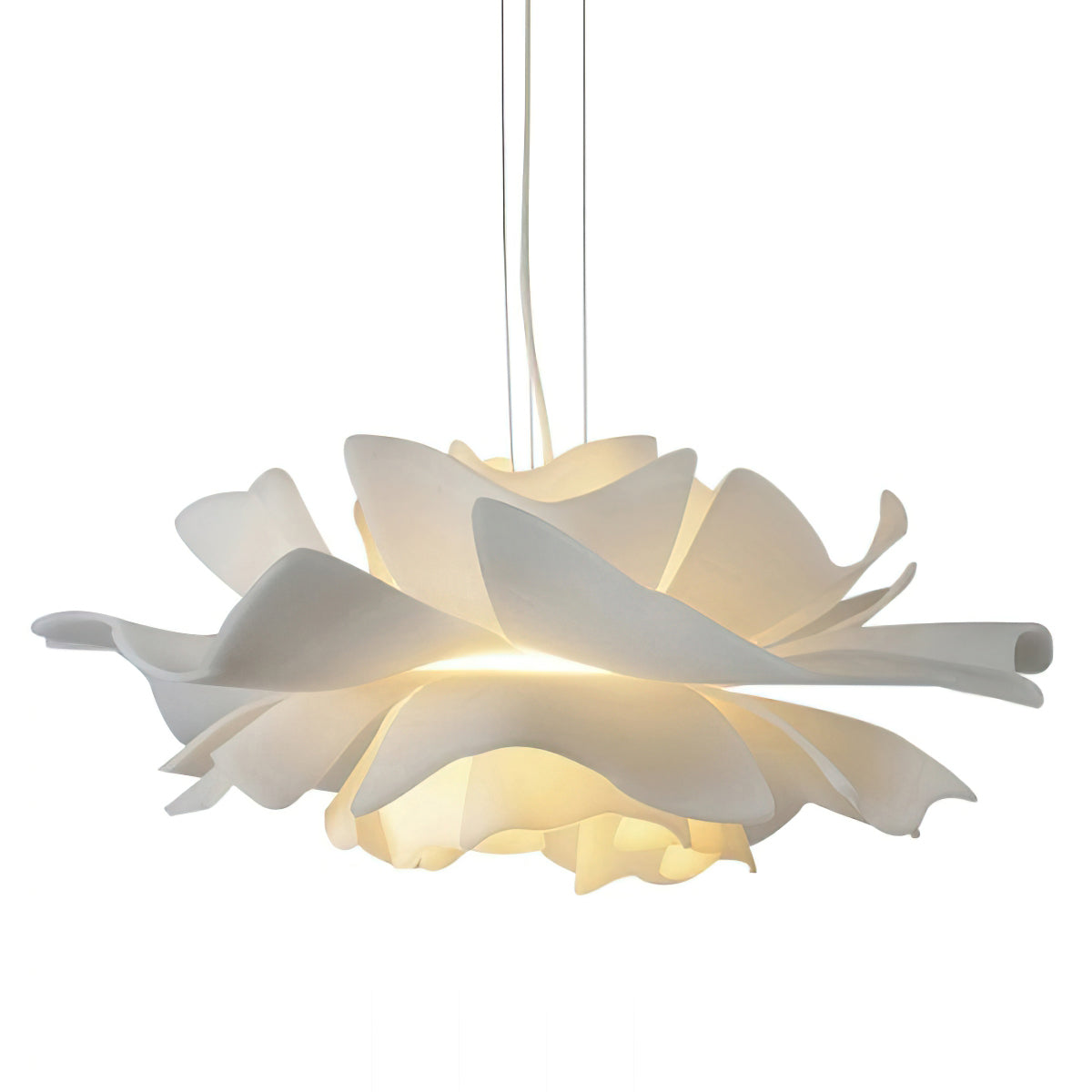 Lotus Hanglamp Wit Acryl Bloemblaadjes Nordic Design Modern Interieur Eettafel Woonkamer Scandinavisch Minimalistisch | Sansoti