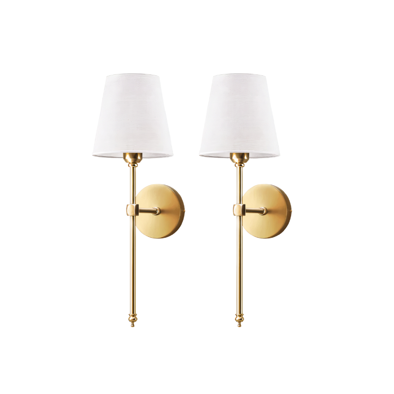 Wireless LED Wall Lamp Set with Remote Control Black Gold Silver | Sansoti