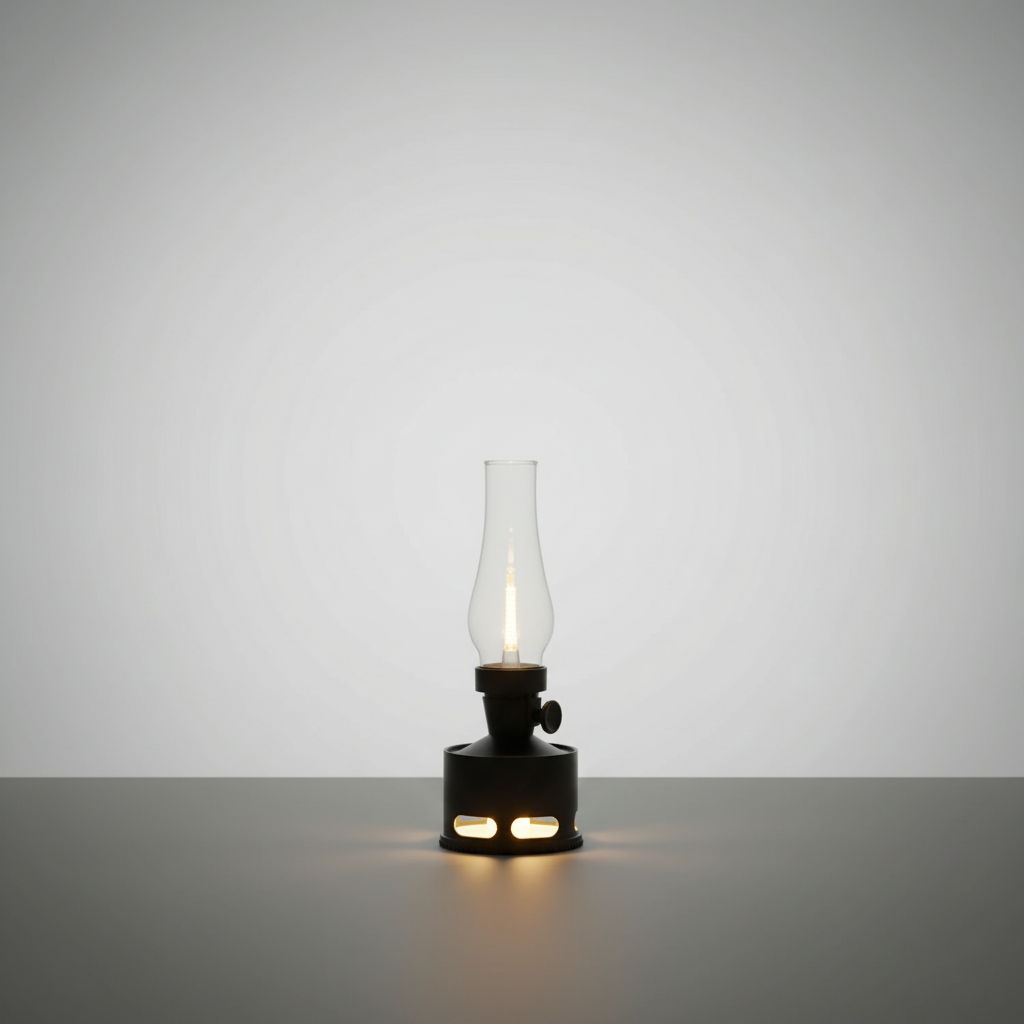 Wiederaufladbare Vintage-LED-Laterne mit Kippschutz und Ausblasfunktion, 4000mAh-Akku, 10 Lichtmodi | Sansoti