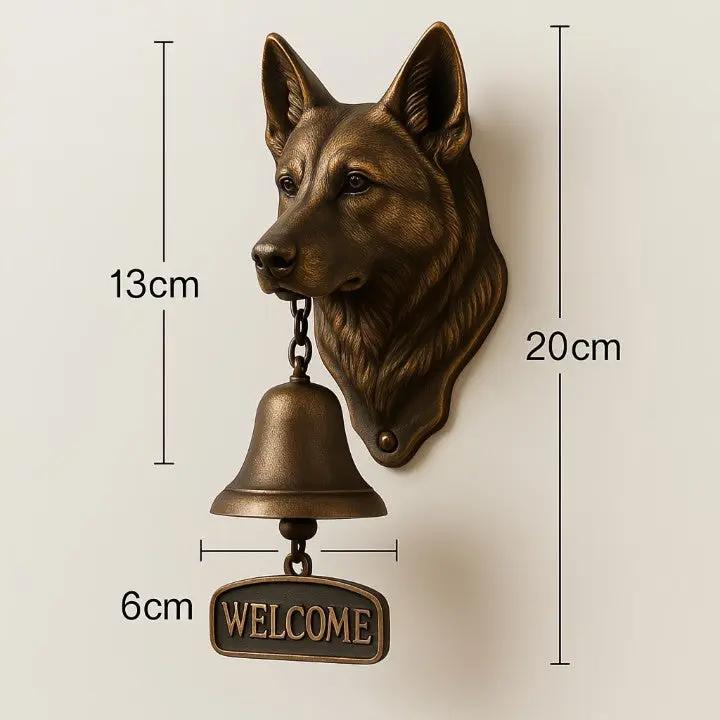 Deurbel met Hond – Gietijzeren Vintage Belletje voor Gastvrij Welkom | Sansoti