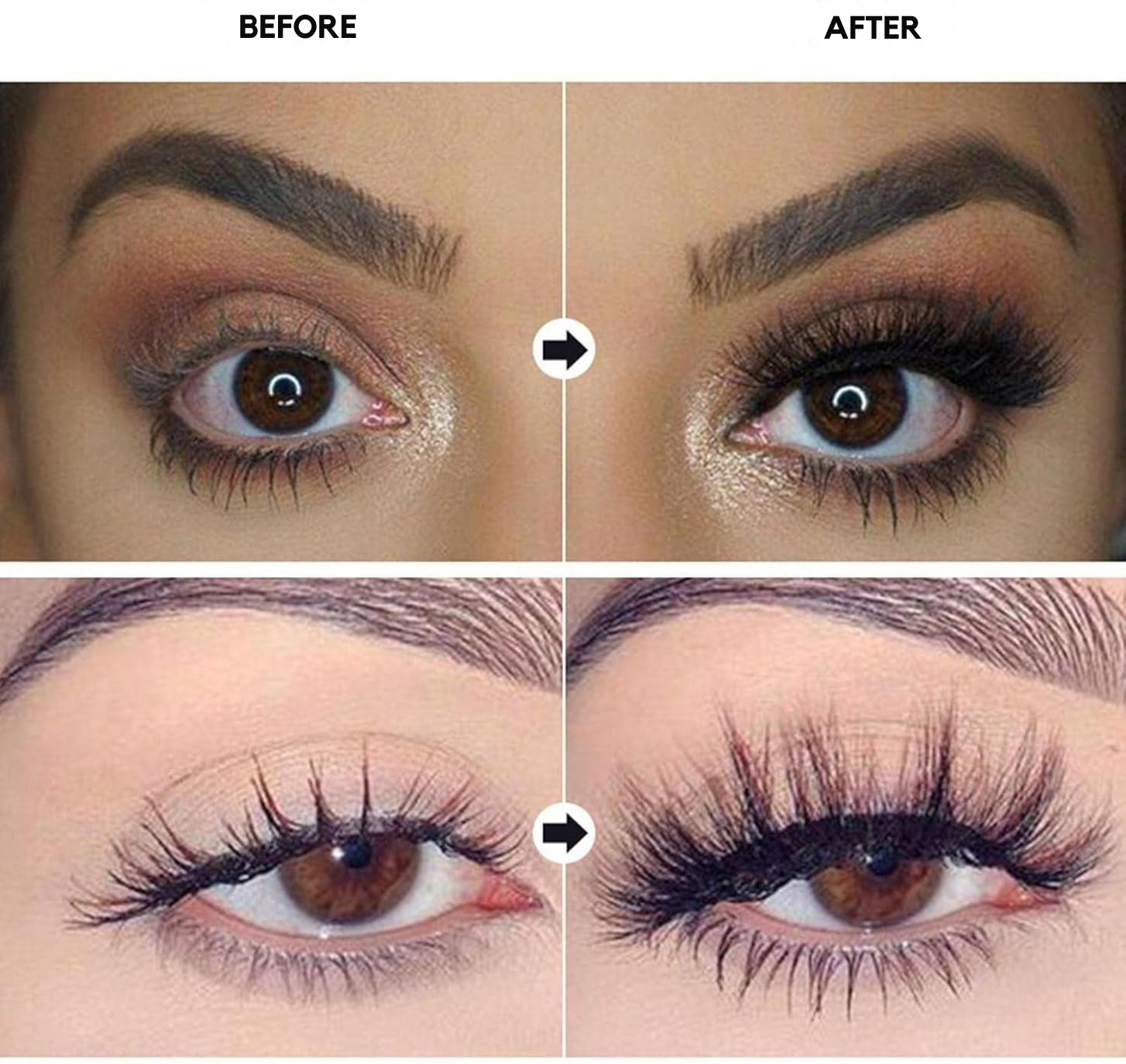 Volumemascara 5D met Fiberformule voor Verlengd Effect Zwart | Sansoti