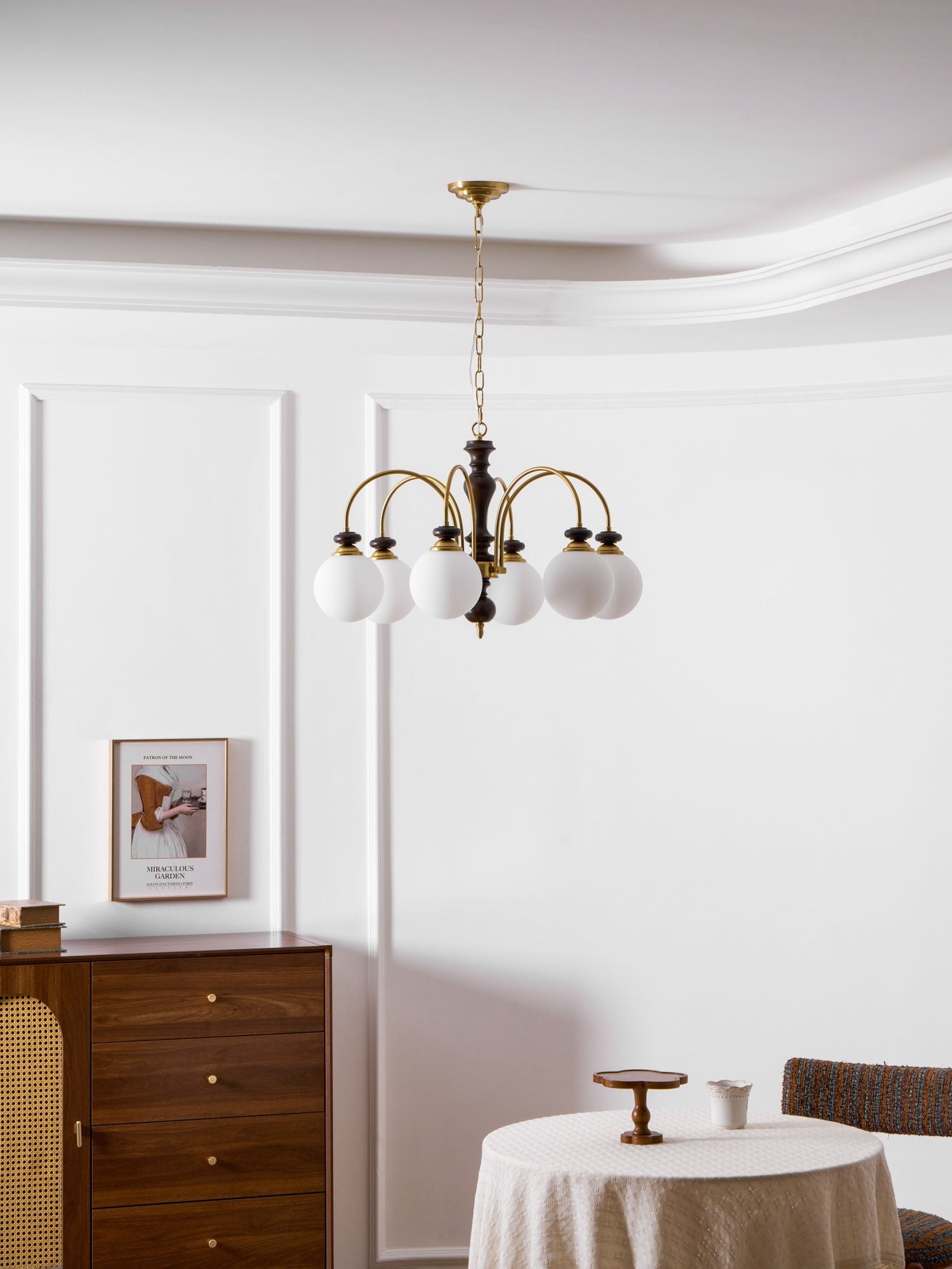 Suspension Industrielle 8 Bras Couleur Noyer Or Salon Salle à Manger Lampe Araignée Vintage Suspension Plafonnier Réglable | Restfield