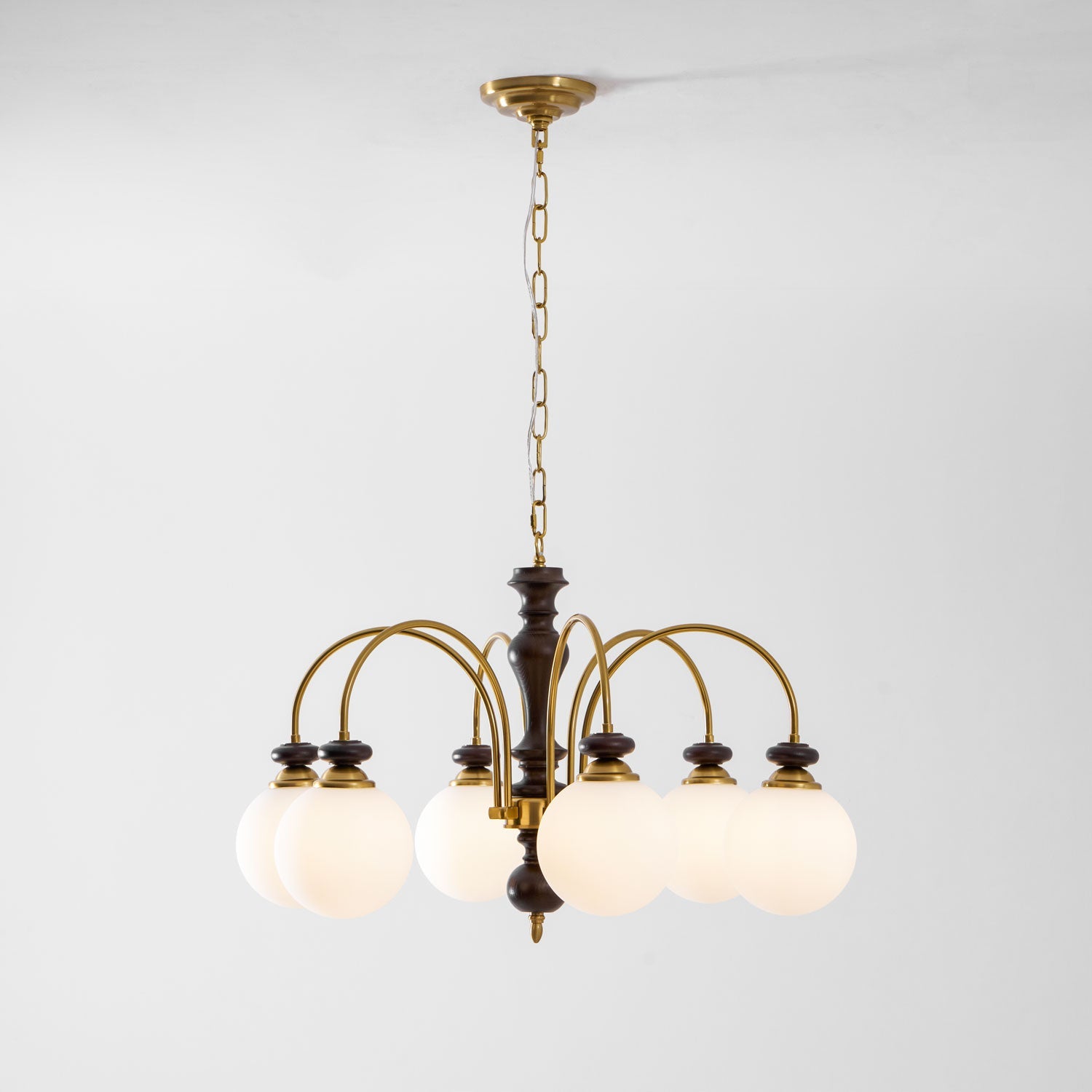Suspension Industrielle 8 Bras Couleur Noyer Or Salon Salle à Manger Lampe Araignée Vintage Suspension Plafonnier Réglable | Restfield