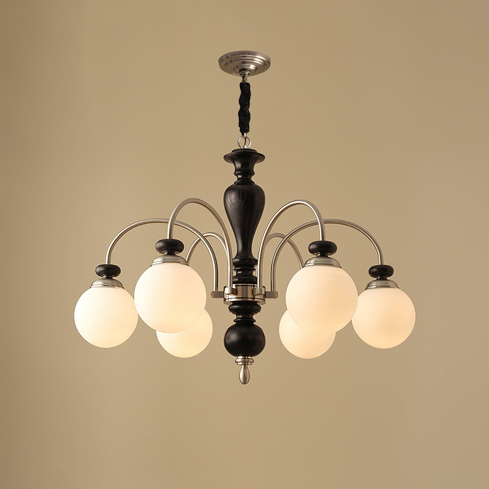 Suspension Industrielle 8 Bras Couleur Noyer Or Salon Salle à Manger Lampe Araignée Vintage Suspension Plafonnier Réglable | Restfield