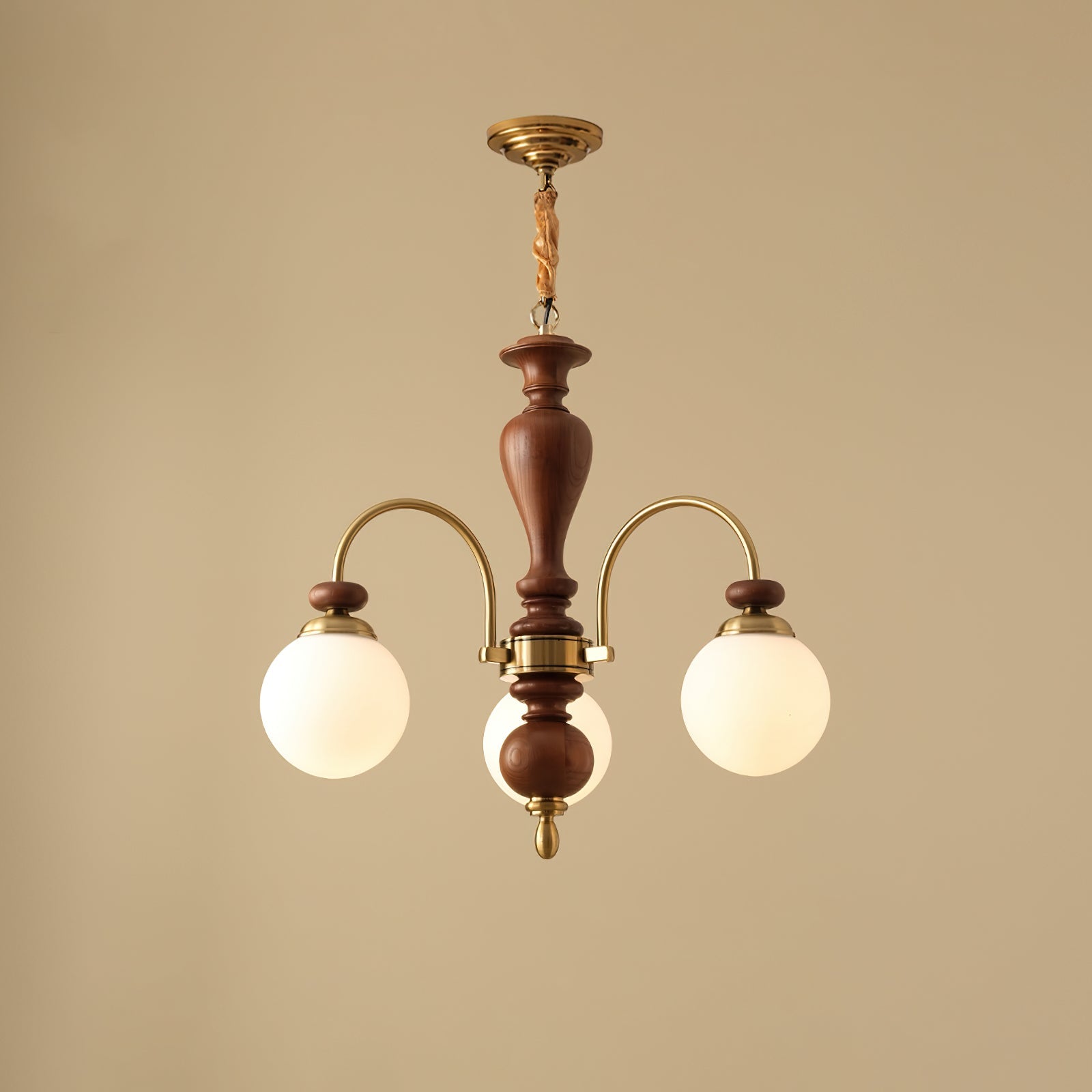 Suspension Industrielle 8 Bras Couleur Noyer Or Salon Salle à Manger Lampe Araignée Vintage Suspension Plafonnier Réglable | Restfield