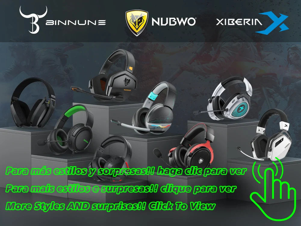 Draadloze Gaming Headset 40mm Driver Ruisonderdrukking 100 Uur Accuduur Comfortabel Over-Ear Design PC Console | Sansoti