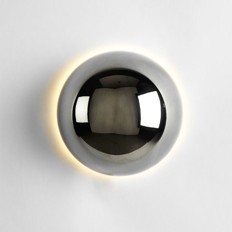 Runde Wandleuchte LED Glas Eisen Stimmungslicht Flur Schlafzimmer Wohnzimmer Minimalistische Wandleuchte Skandinavisches Interieur | Restfield