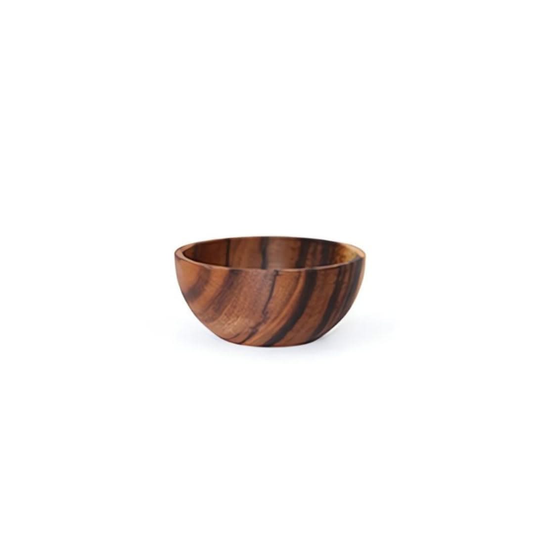 Set de saladiers et de corbeilles à fruits ronds en bambou et bois naturel, de différentes tailles, durable, pour la cuisine | Sansoti
