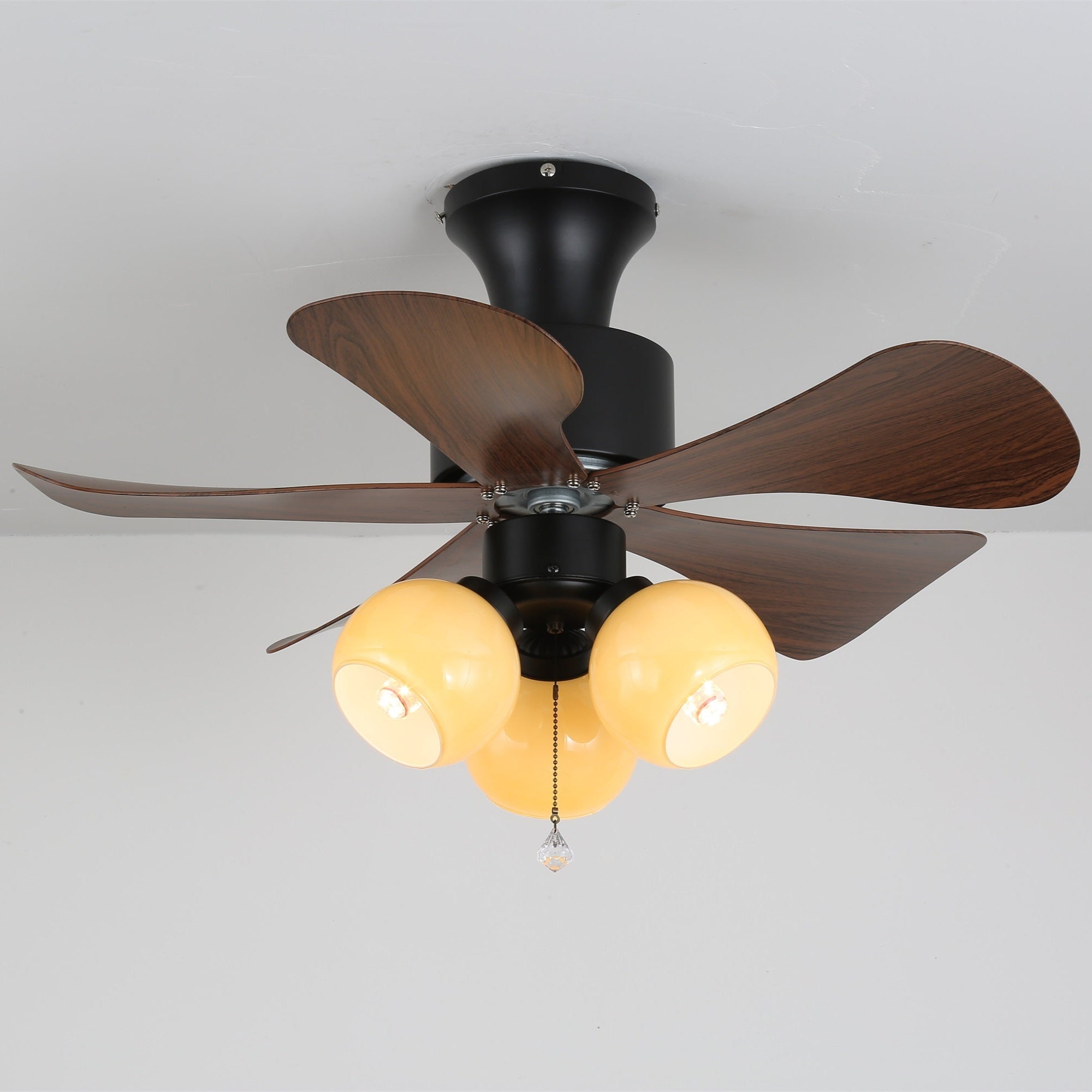 Lunara Vintage Plafondventilator Ø80cm met Verlichting en Afstandsbediening | Sansoti