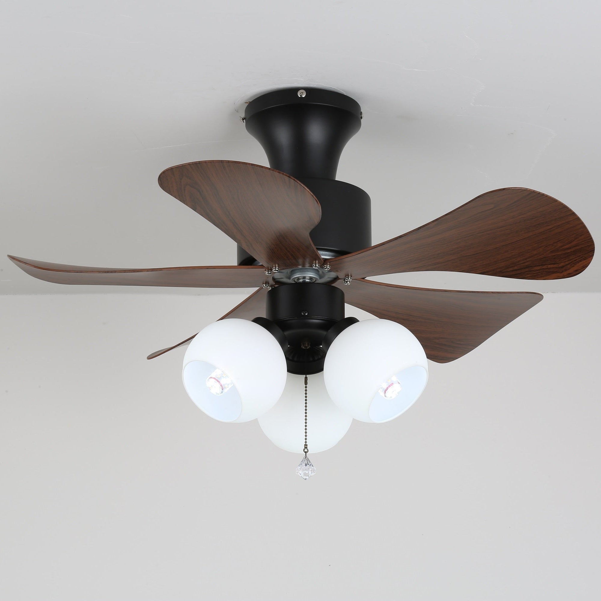 Lunara Vintage Plafondventilator Ø80cm met Verlichting en Afstandsbediening | Sansoti