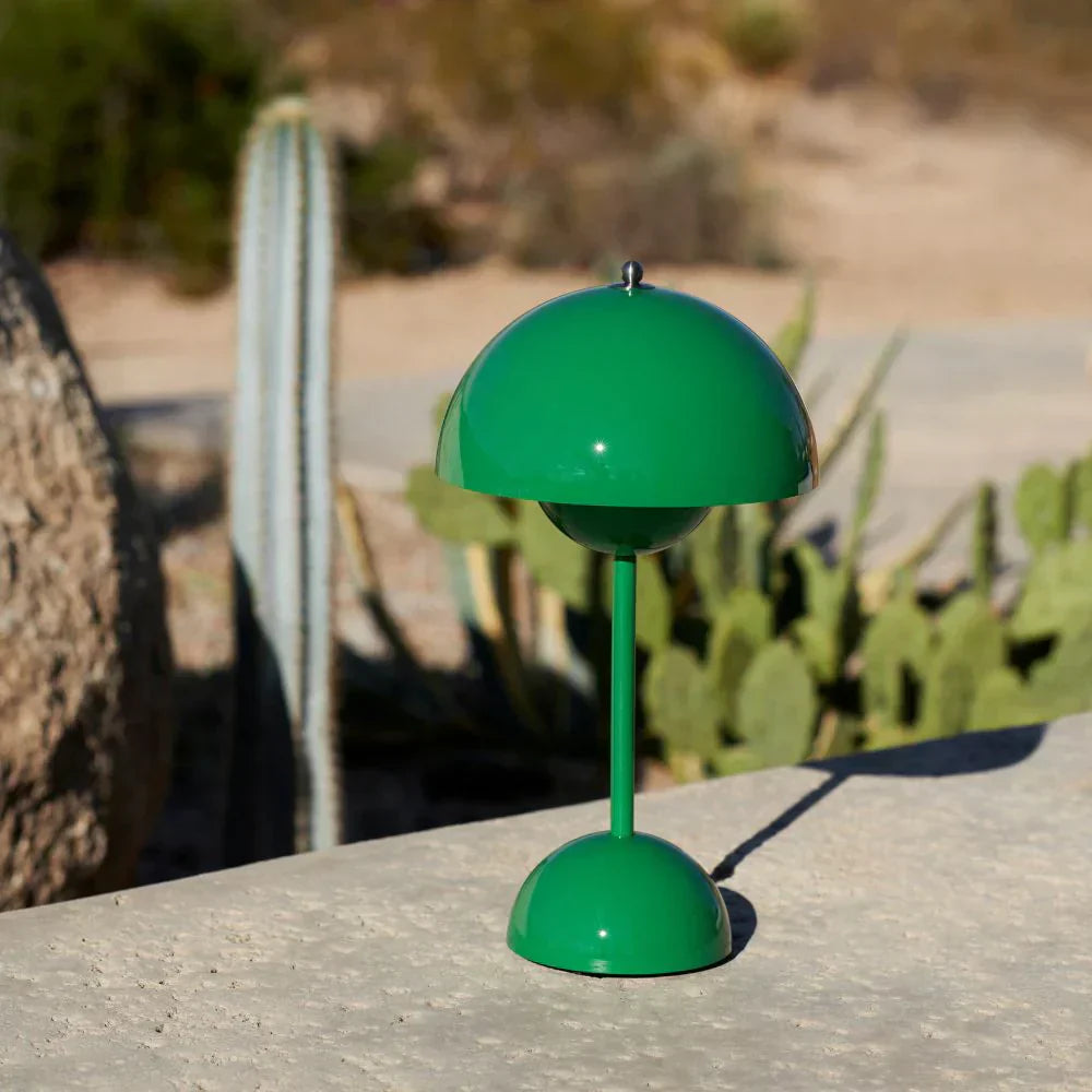 Tafellamp paddenstoel LED USB oplaadbaar draadloos nachtkastje bureau sfeerlicht interieur | Sansoti
