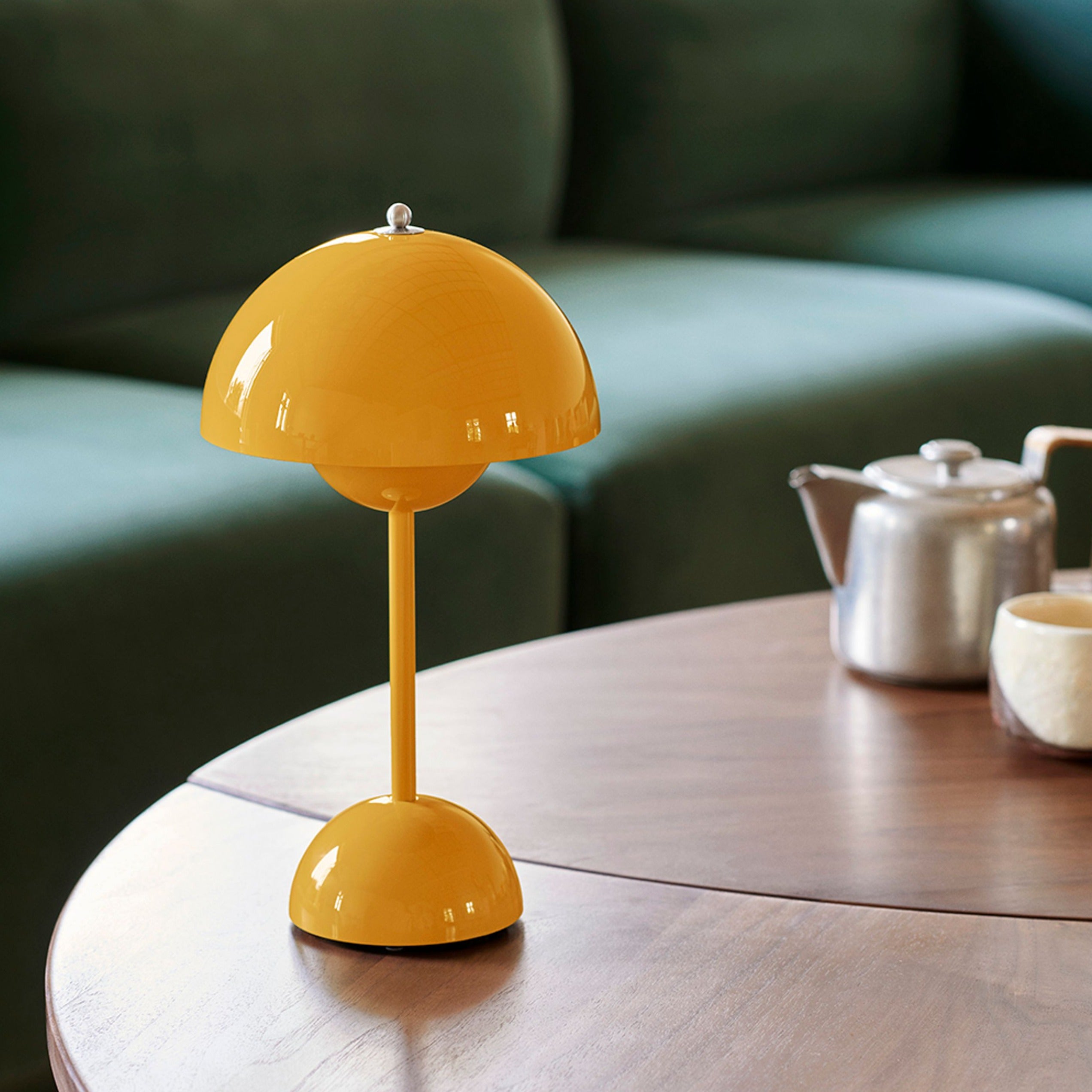 Tafellamp paddenstoel LED USB oplaadbaar draadloos nachtkastje bureau sfeerlicht interieur | Sansoti