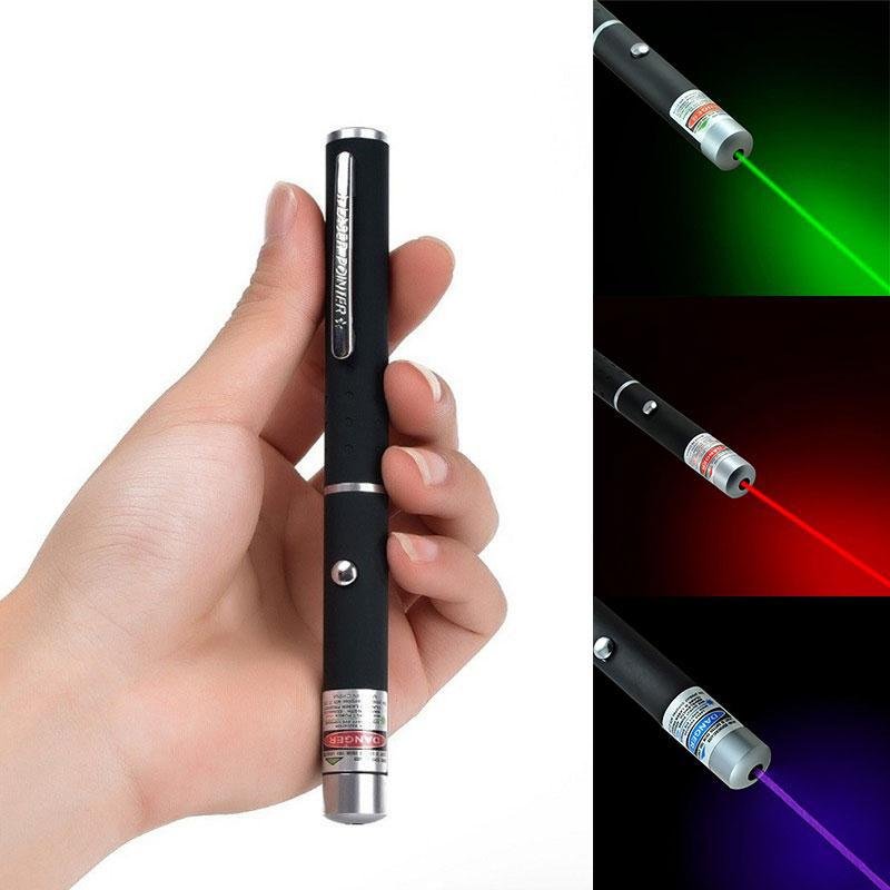 Pointeur laser professionnel avec portée de 1000m, lumière rouge, verte, bleue et violette, pour présentations, activités en plein air et usage au bureau | Sansoti