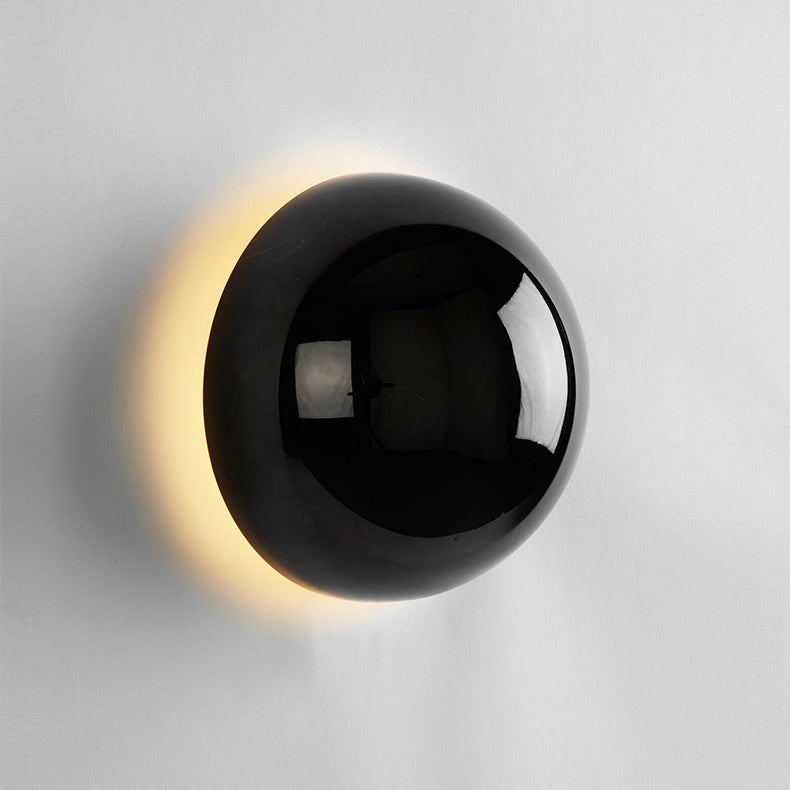Runde Wandleuchte LED Glas Eisen Stimmungslicht Flur Schlafzimmer Wohnzimmer Minimalistische Wandleuchte Skandinavisches Interieur | Restfield