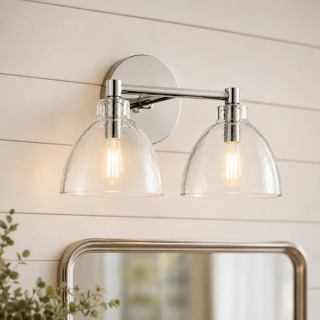 Wandlamp Gerecycled Glas Antique Brass – Minimalistische Wandverlichting voor Badkamer, Gang, Hal & Slaapkamer | Sansoti