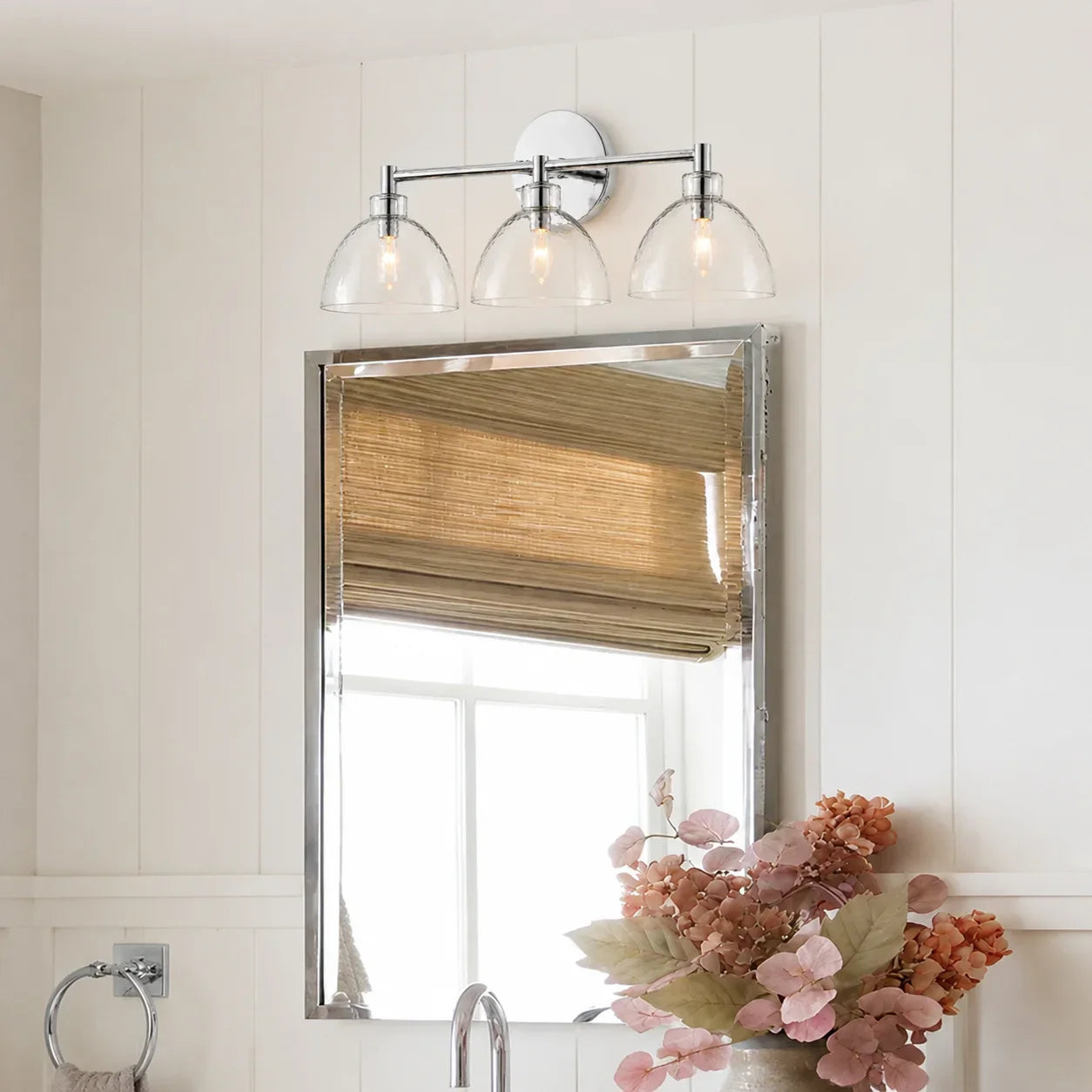 Wandlamp Gerecycled Glas Antique Brass – Minimalistische Wandverlichting voor Badkamer, Gang, Hal & Slaapkamer | Sansoti