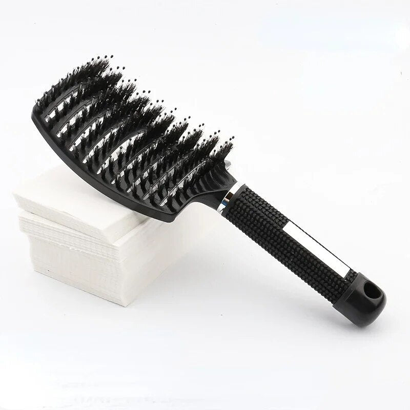Detangling Hairbrush for Wet and Dry Hair – Reduces Hair Breakage – Suitable for All Hair Types and Textures | Sansoti