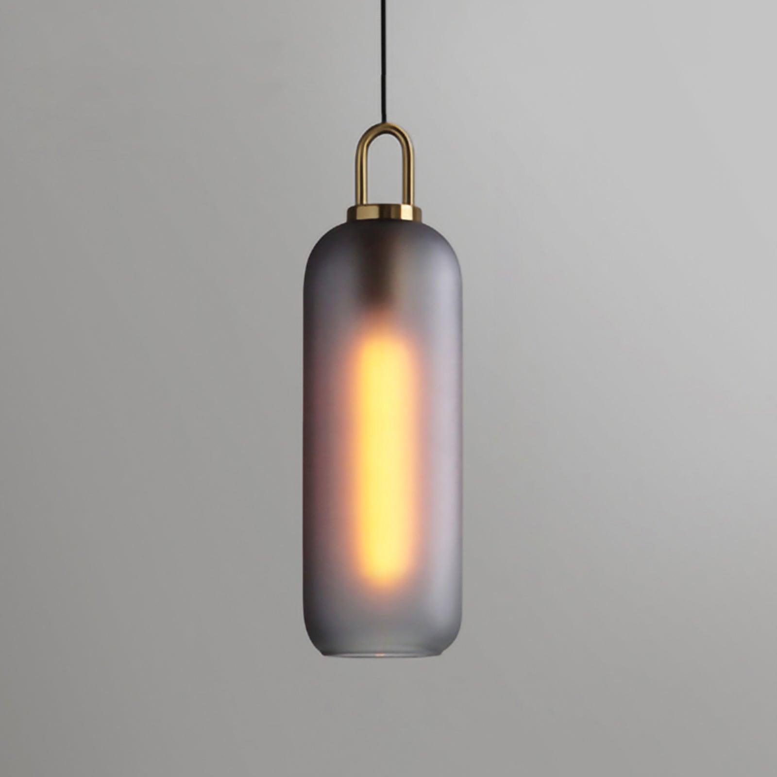Glazen Hanglamp met Koperen Afwerking – Capsule & Sphere Vormen | Sansoti