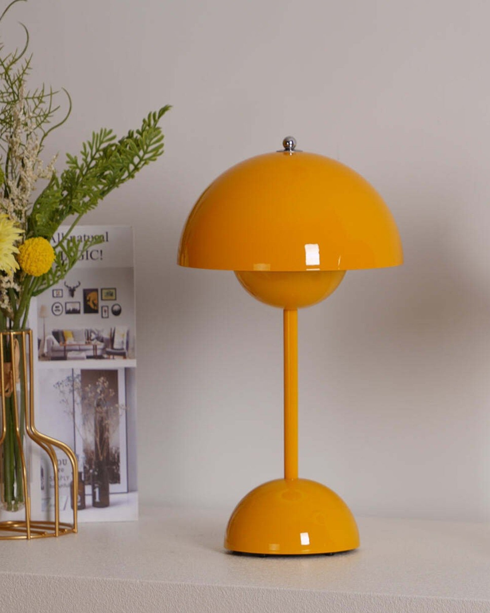 Tafellamp LED Metaal 28cm Grijs Dimbaar Bureau Nachtkast Scandinavisch Design Lamp Modern Minimalistisch | Sansoti