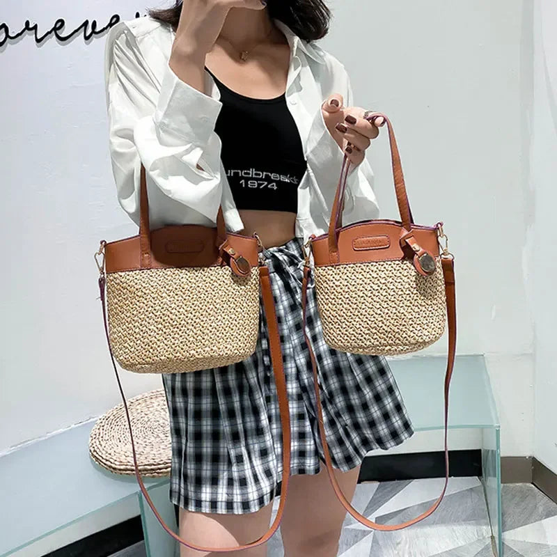 Gevlochten Schoudertas Dames Handgemaakt Leer Crossbody Stijlvol Modern Design Dagelijks Gebruik Elegante Tas | Sansoti