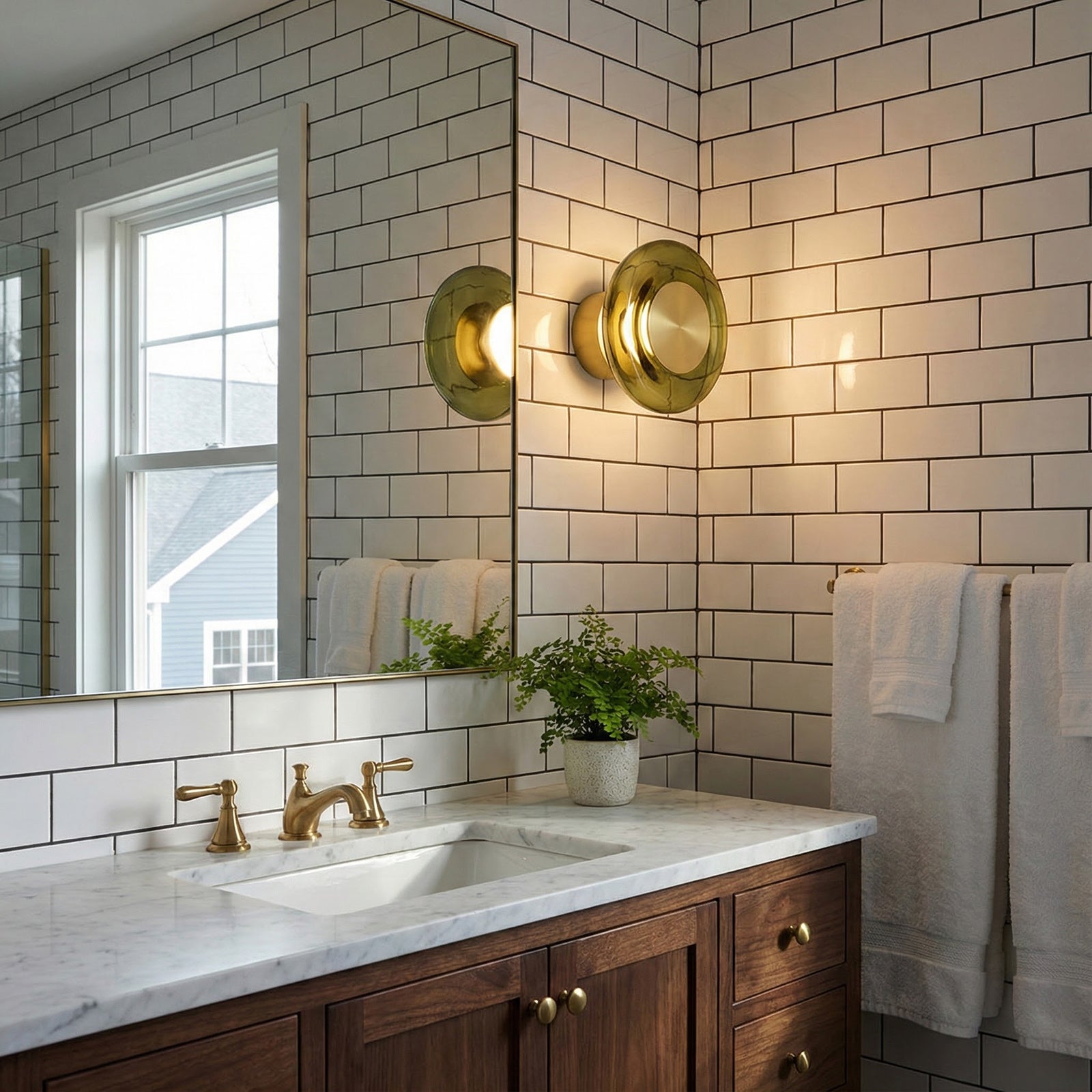 Wandlamp met Groen Glas & Gouden Afwerking – Moderne Verlichtingsaccent voor Hal en Slaapkamer | Sansoti