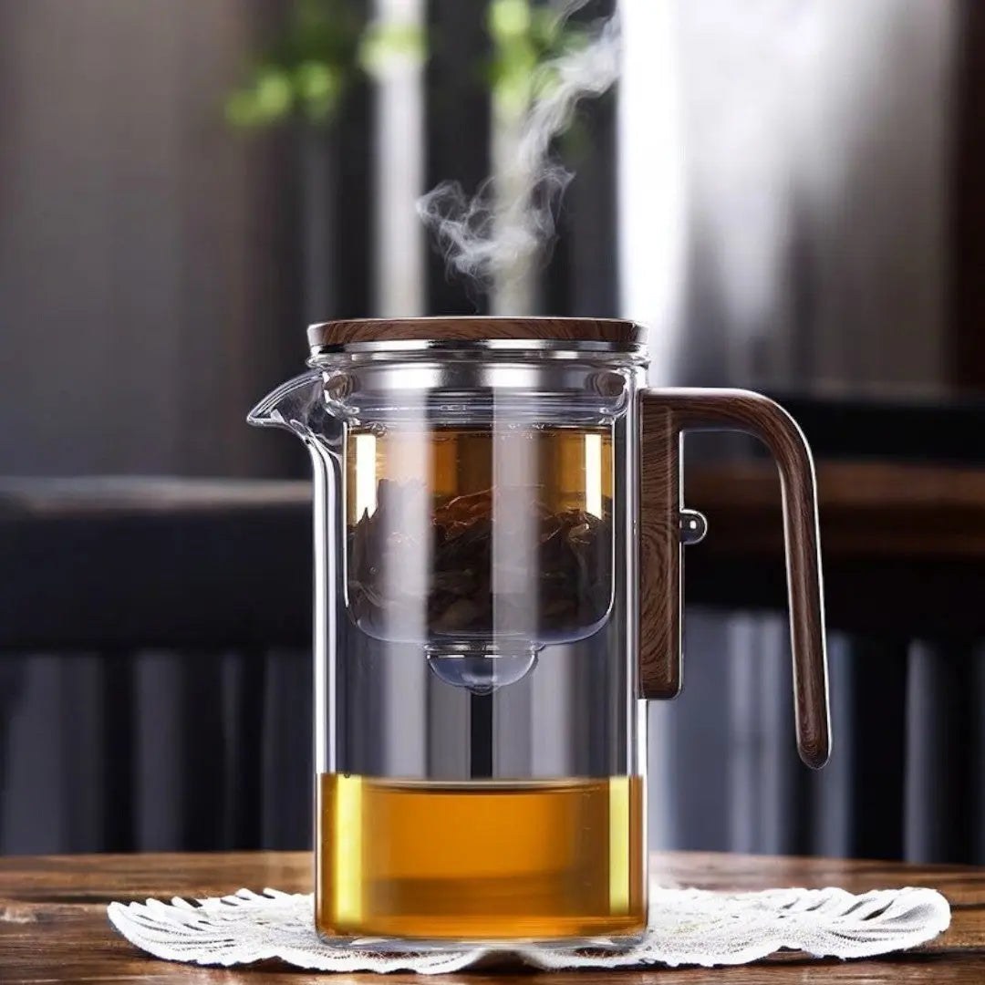 Glasteekanne Magnetischer Filter Loser Tee Kräutertee Elegant Hitzebeständig | Restfield