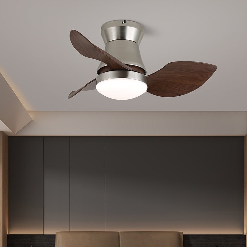Plafondventilator met Verlichting Minimalistische Houtlook | Sansoti