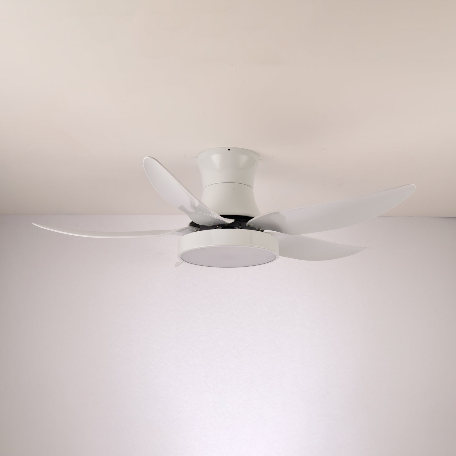 Plafondventilator met Verlichting 132cm Modern Zwart Metaal Kunststof LED 24W Verstelbaar 6 Snelheden | Sansoti