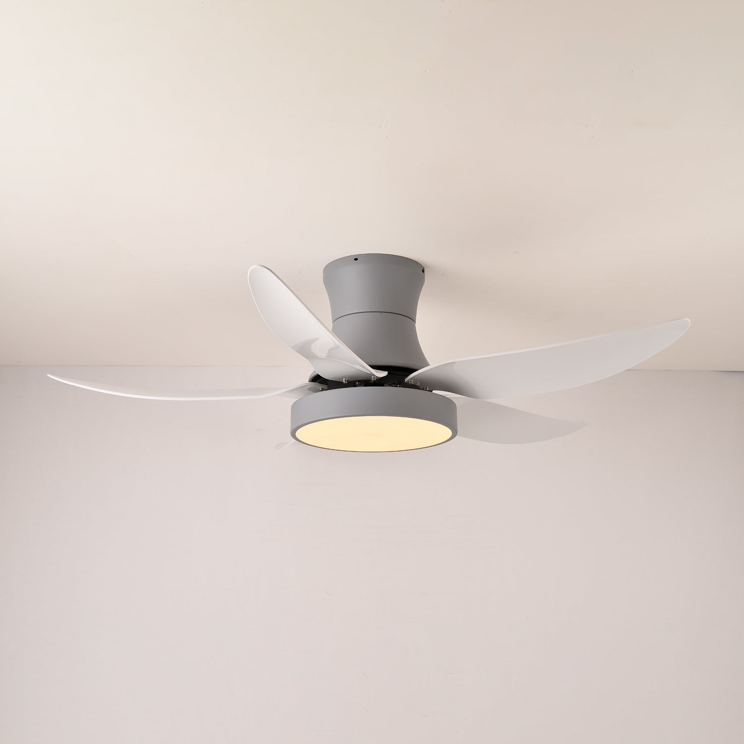 Plafondventilator met Verlichting 132cm Modern Zwart Metaal Kunststof LED 24W Verstelbaar 6 Snelheden | Sansoti