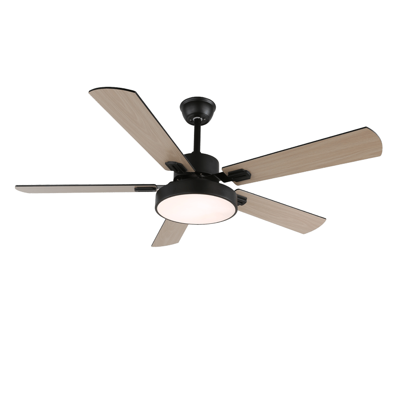 Moderne Plafondventilator met Houten Bladen & Geïntegreerde LED-Verlichting – Ø107 cm, Afstandsbediening, 6 Snelheden, Verstelbaar Vermogen | Sansoti