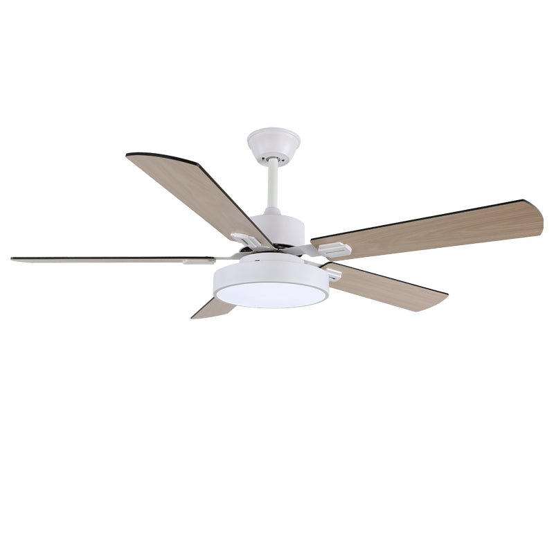 Moderne Plafondventilator met Houten Bladen & Geïntegreerde LED-Verlichting – Ø107 cm, Afstandsbediening, 6 Snelheden, Verstelbaar Vermogen | Sansoti