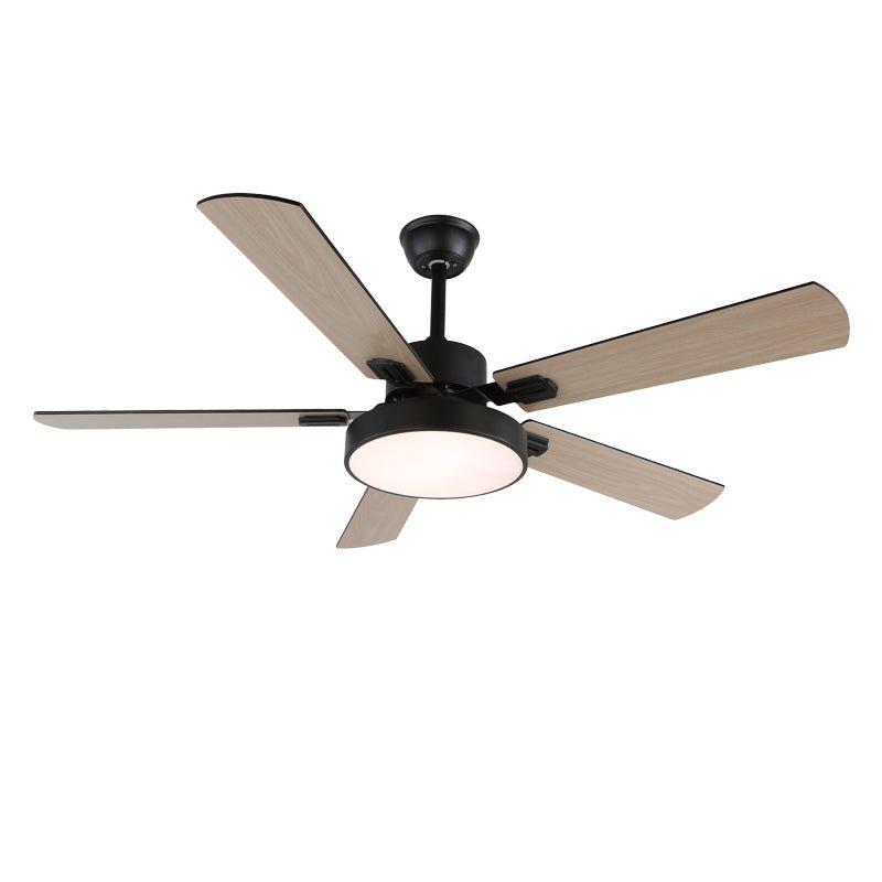Moderne Plafondventilator met Houten Bladen & Geïntegreerde LED-Verlichting – Ø107 cm, Afstandsbediening, 6 Snelheden, Verstelbaar Vermogen | Sansoti