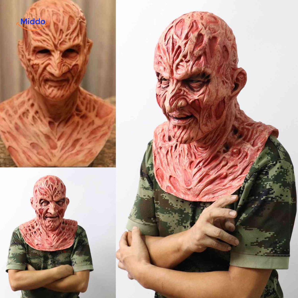 Realistisch Horror Masker Latex Volwassenen Zombie Halloween Cosplay Feest Carnaval Griezel Accessoire | Sansoti