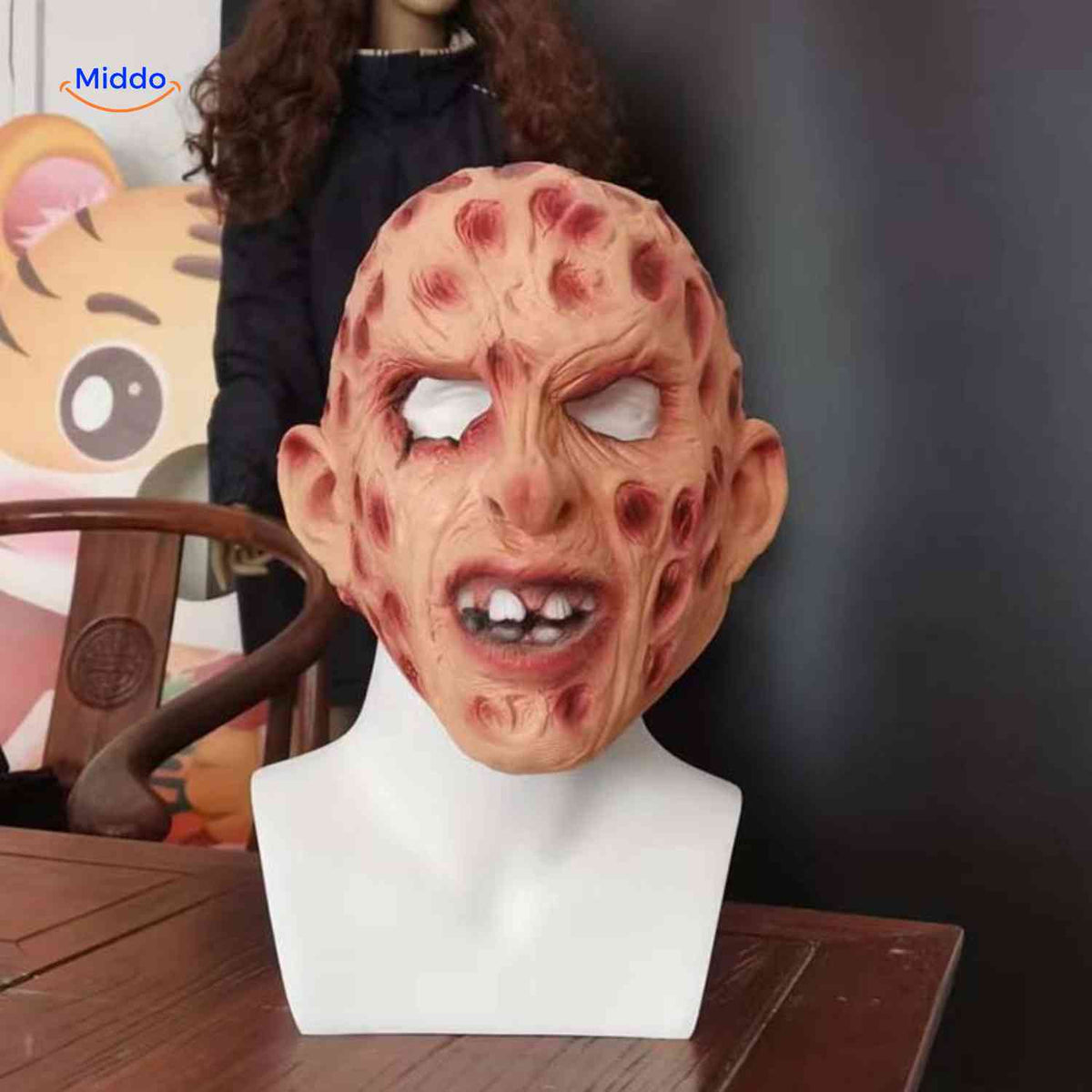 Realistisch Horror Masker Latex Volwassenen Zombie Halloween Cosplay Feest Carnaval Griezel Accessoire | Sansoti