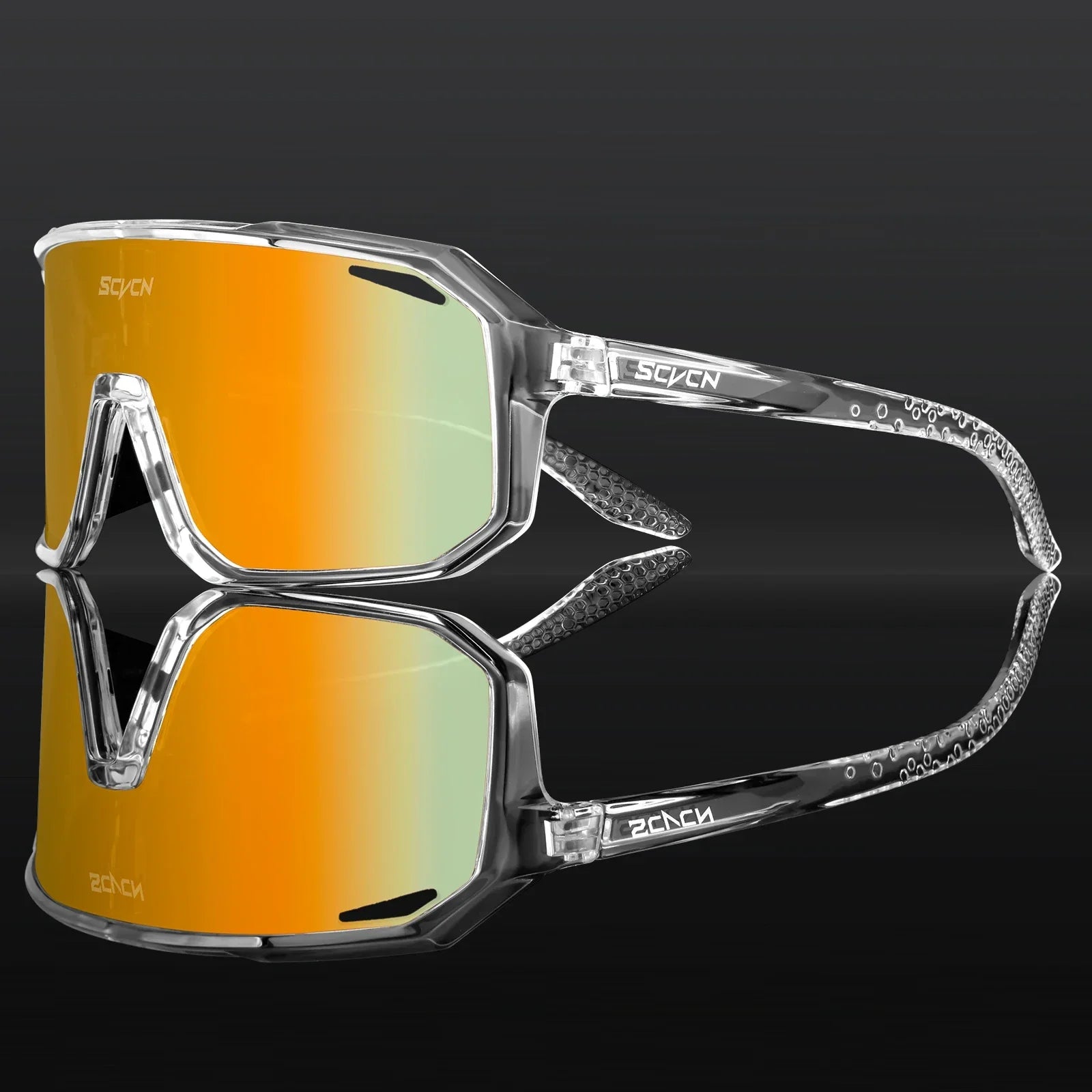 Sportbril UV400 Bescherming met Licht TR90 Frame voor Fietsen Hardlopen Outdoor | Sansoti