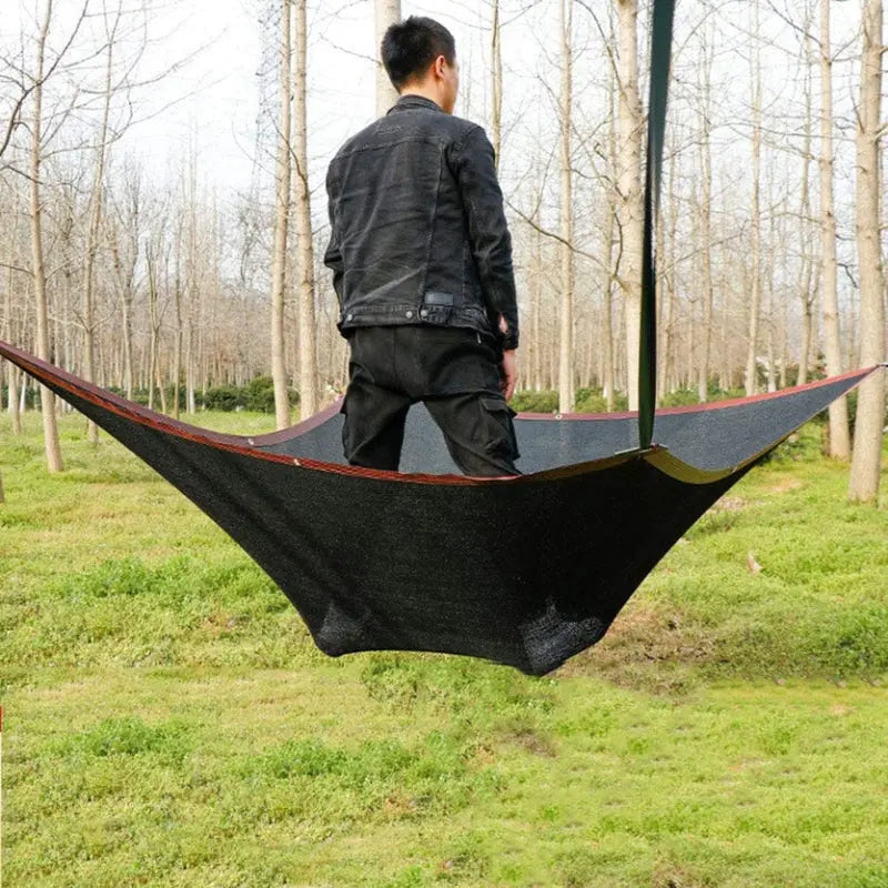 Square HDPE Shade Sail Black with Eyelets UV-Resistant for Balcony, Terrace, and Garden Sun Protection | Sansoti