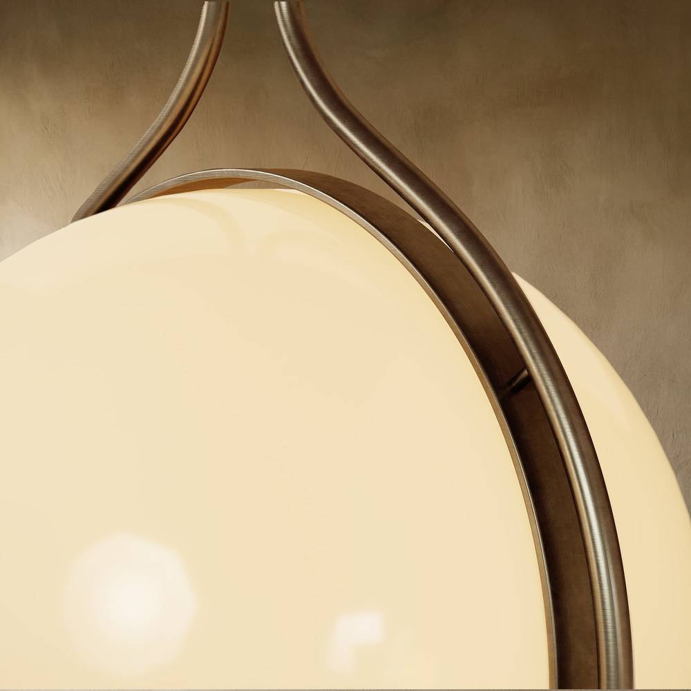 Sculpturale Staande Lamp Met Verticale Lichtkolom En Acryl Bollen | Sansoti