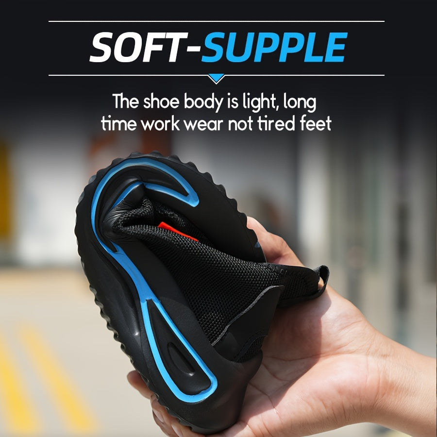 Werkschoenen voor Heren – Lichtgewicht met Stalen Neus en Antislip Zool | Sansoti