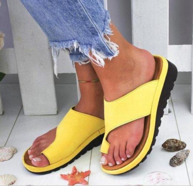 Orthopedische Dames Teenslippers met Voetbed Ondersteuning Meerkleurig | Sansoti