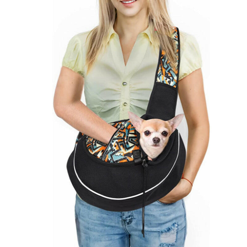 Premium Haustierträger – geräumige Tragetasche für Hunde und Katzen mit verstellbarem Schultergurt und atmungsaktivem Netzdesign | Sansoti