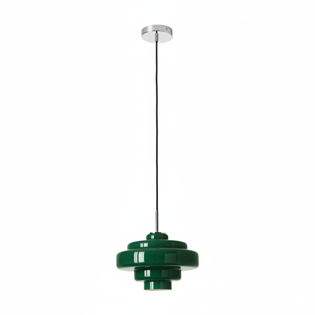 Gekleurde Glazen Hanglamp met Verstelbare Ophanging – Moderne Lichtpunt voor Eetkamer Keuken Woonkamer | Sansoti