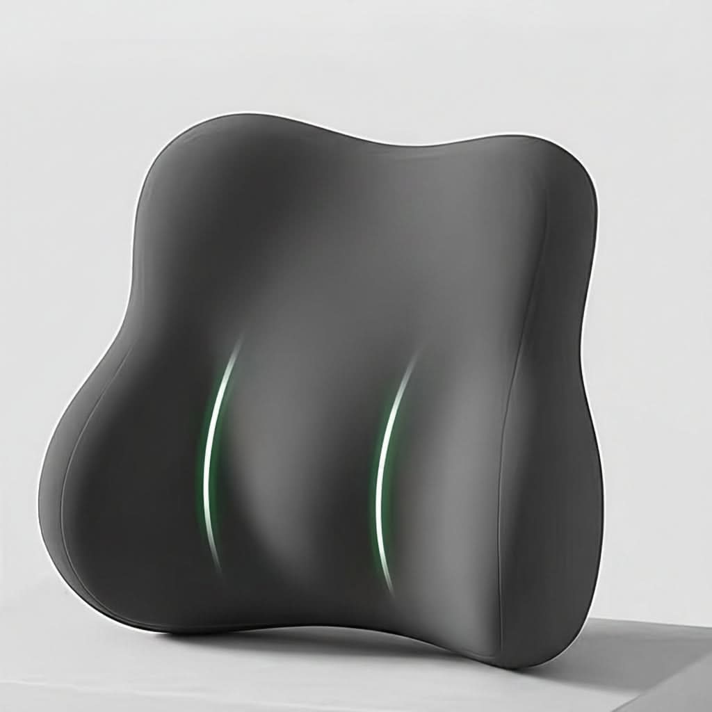 Coussin lombaire portable en mousse à mémoire de forme, soutien ergonomique du dos pour chaise de bureau, voiture, maison et voyage, confort du bas du dos | Sansoti